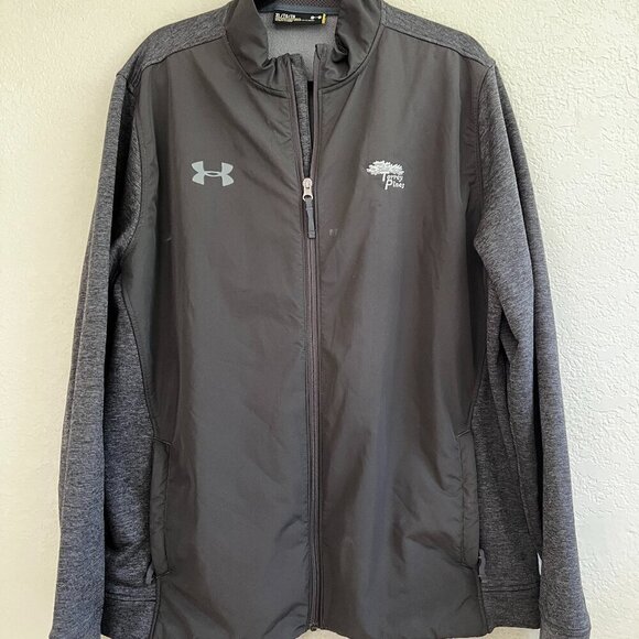 Under Armour Jacket Mens Gray Full Zip Soft Shell Torrey Pines Golf Sz XL (READ) - Picture 1 of 10